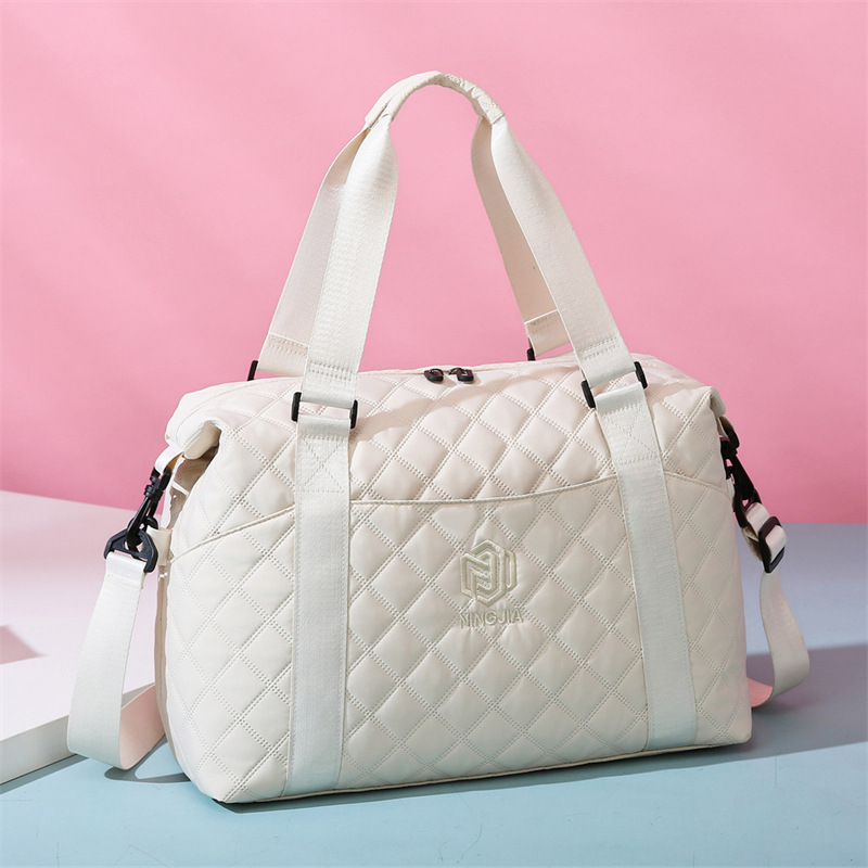 Bolsa de viaje transfronteriza Lingerie para mujeres ligera estilo coreano paquete de fitness de tramo inclinado sensación de gran capacidad bolsa de viaje