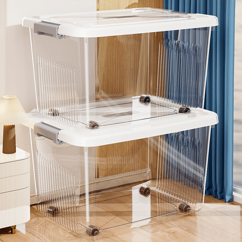 High-Quality Storage Box Household Thickeneded Plastic Storage Box Large Clothes Quilt Storage Box Sundry Storage Box