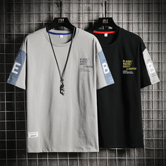 Short-sleeved T-shirt for men in summer, spring and autumn, Japanese fashion tops, bottoming shirts, Korean style ins half-sleeved clothes