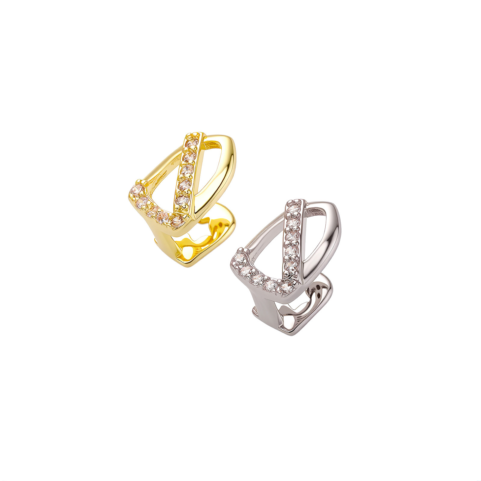 new Cross-strap Full-diamond Single Tooth Brace A Light Luxury Style Dental Accessory That Is Trendy, Cool, And_voghion.com