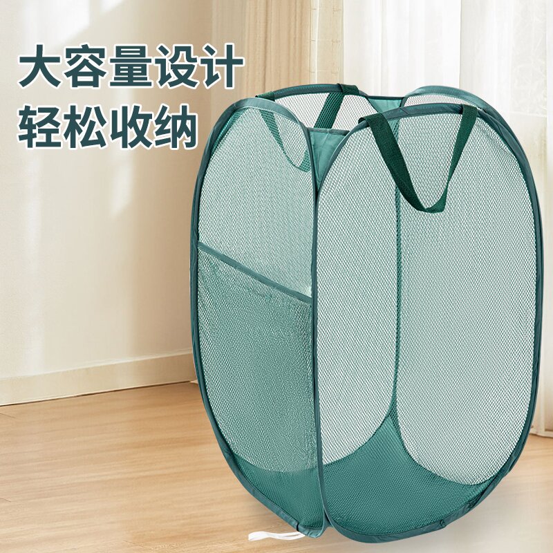 跨境爆款 折叠脏衣篓浴室放换洗衣服的洗衣篮 毛绒玩具收纳筐批发