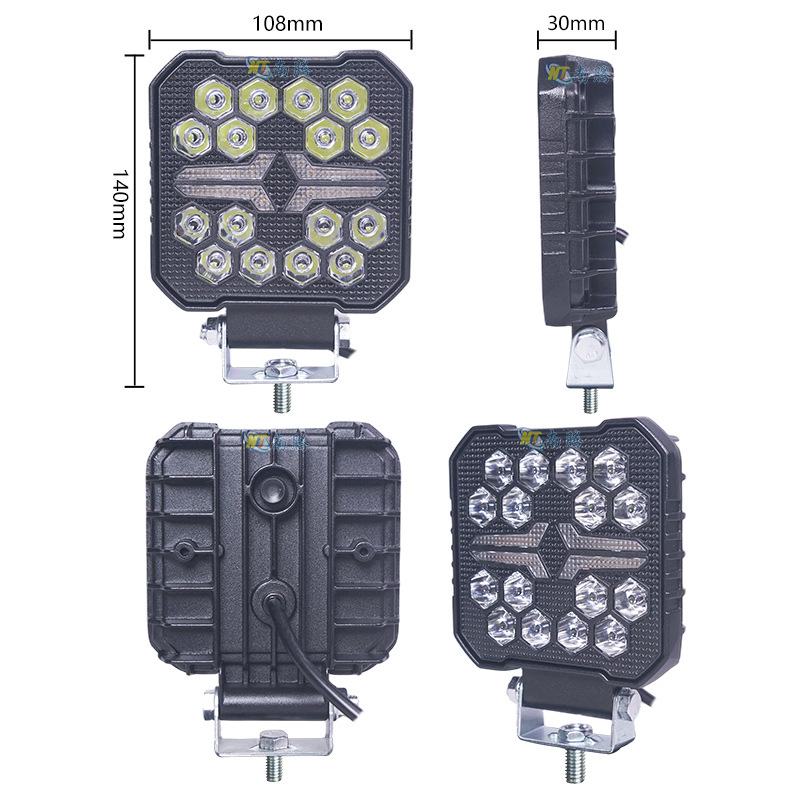 24v12A faro de camión luminoso LED excavadora faro de columna brillante gran brazo super brillante vehículo de ingeniería todoterreno carga