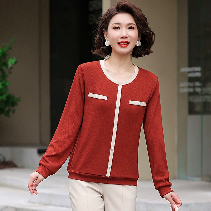 40-60 лет мамы с длинными рукавами, средние и пожилые рубашки, весенние платья среднего возраста, нижние 50 лет, женская весенняя рубашка, женские круглые воротники