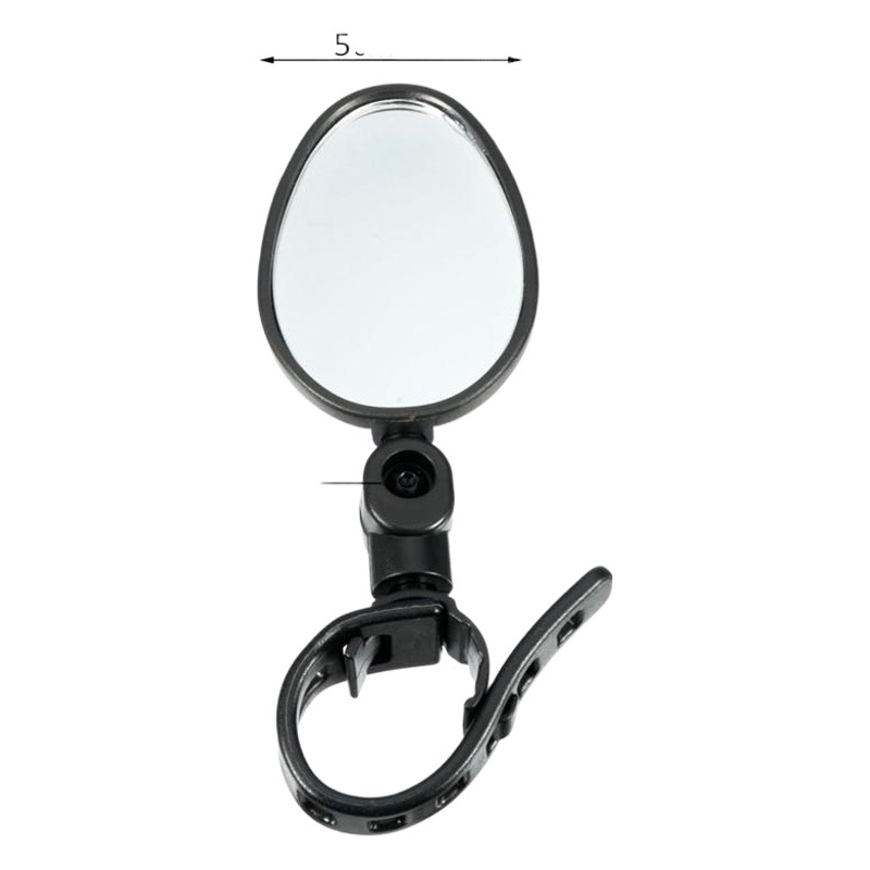 Bicycle Rearview Mirror 360-Degree Wide-Angle Convex Mirror Bicycle Reflector Mountain Bike Rearview Mirror Silicone Handle