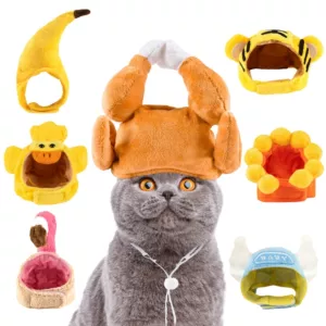 Pet Sun Flower Hat Dog Cat и кошачьи банановые ювелирные украшения Tiger Set Set Teddy Fighting Supports Производитель оптом