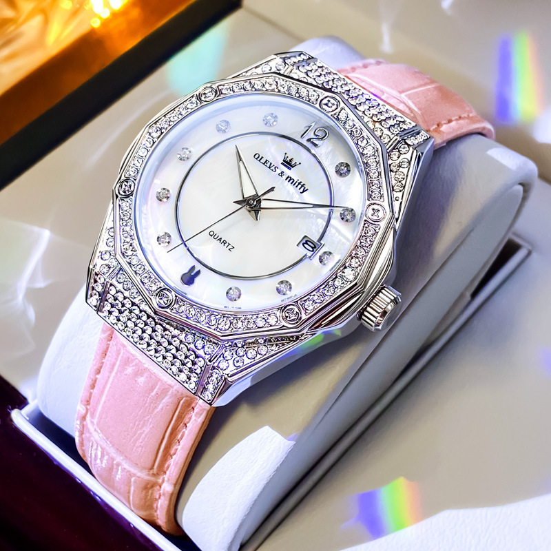 Swiss official genuine goods Amani watch star endorsement joint Miffy quartz watch fashion diamond single calendar ladies