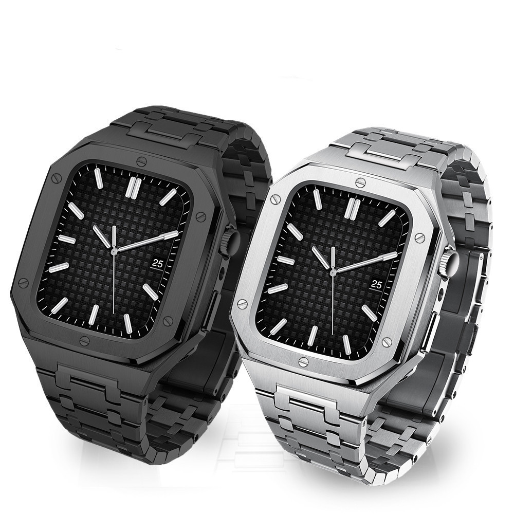 in stock for Apple Watch Apple Ultra Five-Bead One-piece Strap Case Stainless Steel Case