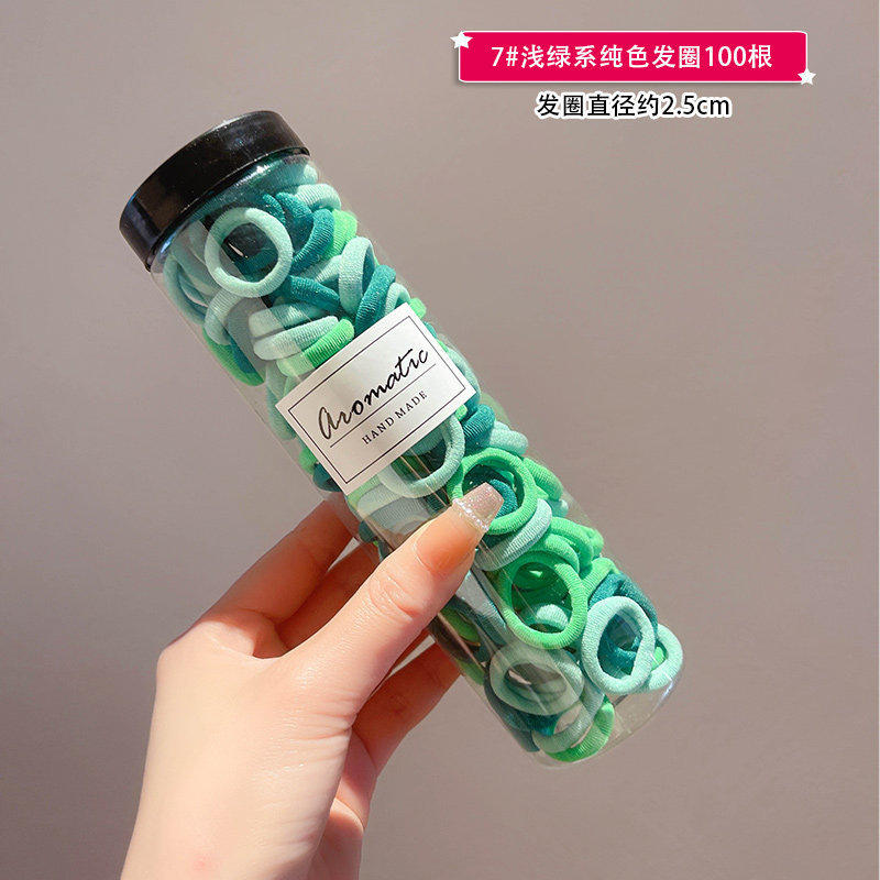 Estilo coreano de alta cuerda de Pelo elástico de las mujeres anillo de toalla simple banda de goma cuerda de pelo de cola de caballo alta anillo de pelo de bebé