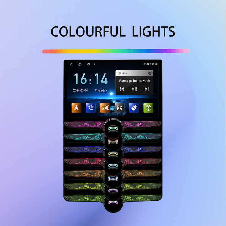 [Factory Outlets] Hd Universal Knob Car Navigation Android System Supports Reversing Images
