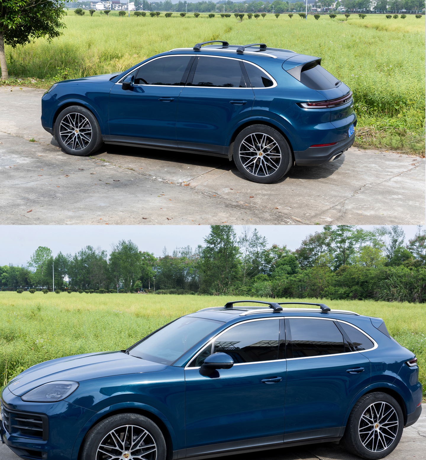 Low Wind Resistance Low-Profile All-Aluminum Alloy Thickened Roof Rack Crossbar Luggage Rack Roof Rack