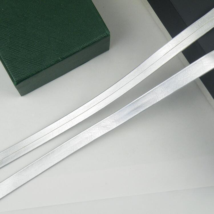 1 cm de color pu prensado banda de borde accesorios de prenda de vestir banda de borde textil decoración de cuero accesorios cuerda