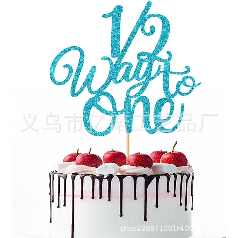 Tronos transfronterizos Amazon niños cumpleaños silla alta banner juego bebé medio cumpleaños fiesta decoración bandera sombrero