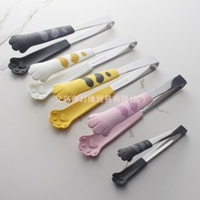 不脏手甜点 食物夹猫爪创意可爱食品夹沙拉面包夹烘焙夹零食夹子