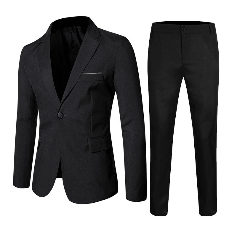 Traje de hombre de negocios casual de dos piezas traje formal estilo coreano SLIM-Fit dama de honor novio vestido de novia traje de hombre