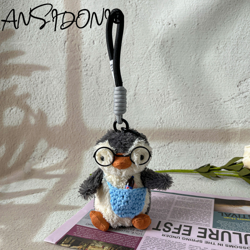 High-End-Cartoon süße Plüsch kleine Pinguin Puppe Tasche Anhänger Auto Schlüsselanhänger Rucksack Dekoration_voghion.com