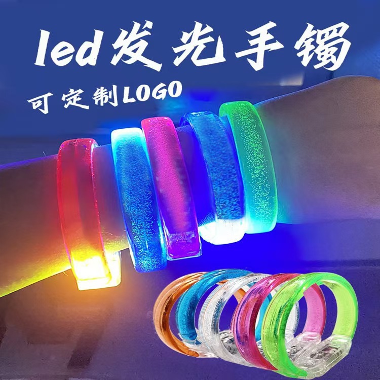 Brazalete de luz de concierto LED pulsera flash colorida barra de apoyo props burbuja fluorescente rescate