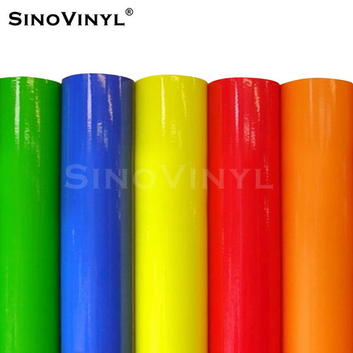 Xinlang Fluorescent Vinyl Decal Car Wrap Body Decoration Advertising Engraving Film Self-Adhesive Colorful Pressure Sensitive Tape