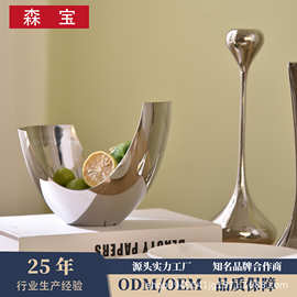 不锈钢镜光多功能沙拉碗水果碗盆高颜值水果碗网红ins风餐具
