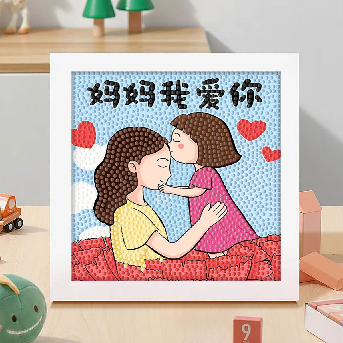 Diamante infantil DIY hecha a mano con material de marco paquete de dibujos animados Sanliou pegatinas de diamante regalo al por mayor pinturas de mampostería