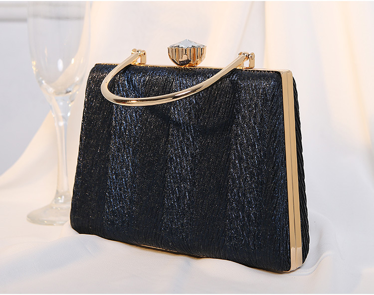 Holiday, Shopping Occasion Pu Leather Material Silver Black Gold Pu Leather Solid Color Square Evening Bags