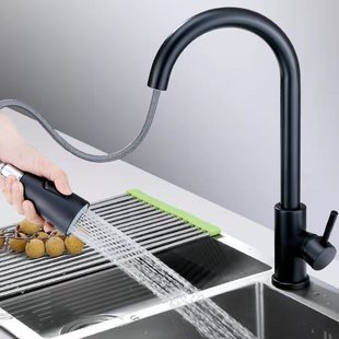 Stainless Steel Pull-out Faucet Kitchen Stainless Steel Sink Pull-out Faucet Pull-out Telescopic Faucet