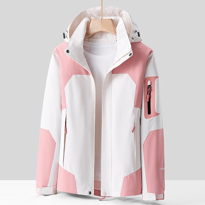 Autumn Charge Clothes Outdoor Single Charge Clothes Men's and Women's Mountaineering Suit Hiking Waterproof Jacket Couple Hooded Jacket