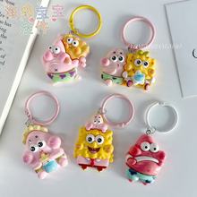 爆款大号卡通海绵宝宝派大星钥匙扣挂件章鱼哥包挂饰伴手礼物礼品