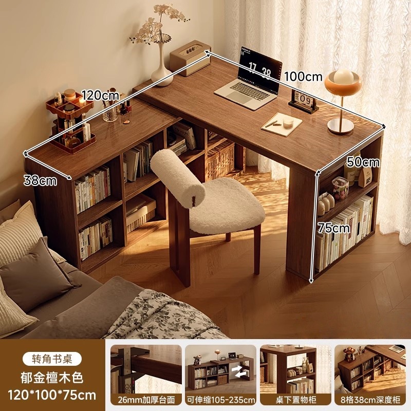 Estricta selección de escritorio de esquina de madera sólida estante de escritorio escritorio en una mesa dormitorio hogar cómoda esquina tipo l escritorio de computadora