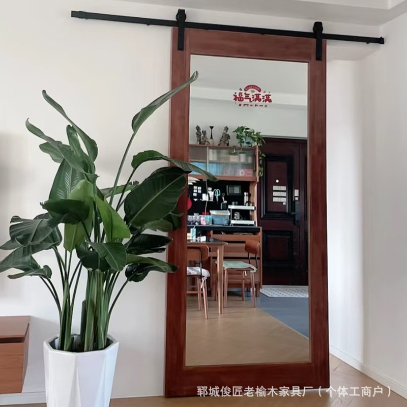 American Barn Door Mirror Moving Door Toilet Door Bedroom Solid Wooden Door Industrial Toilet Door Bookshelf Door Invisible Door American Barn Door Mirror Moving Door Toilet Door Bedroom Solid Wooden Door Industrial Toilet Door Bookshelf Door Invisible Door