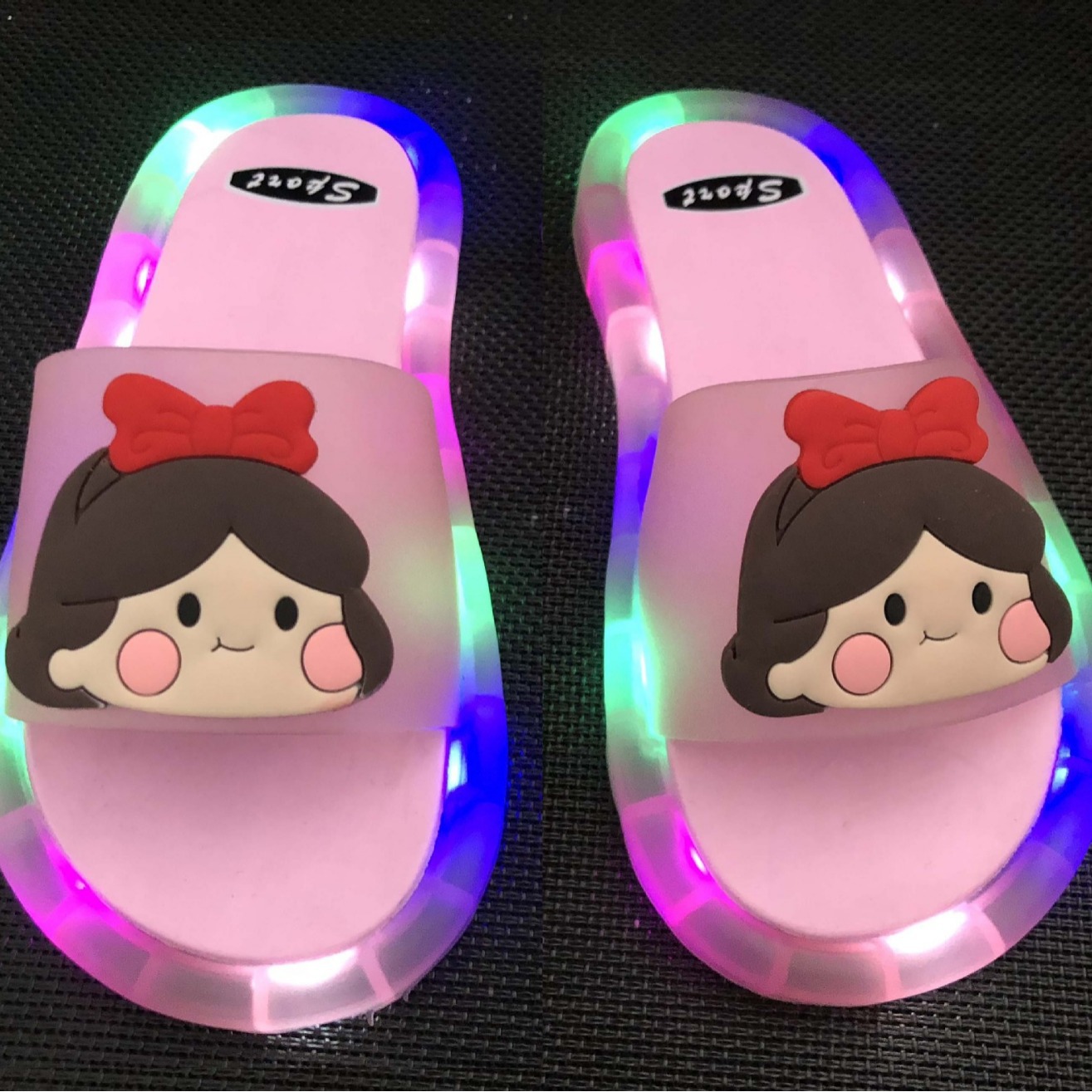 Children's Slippers, Glowing Slippers, Cartoon Fashionable Cute Cooling Shoes, Unicorn Slippers
