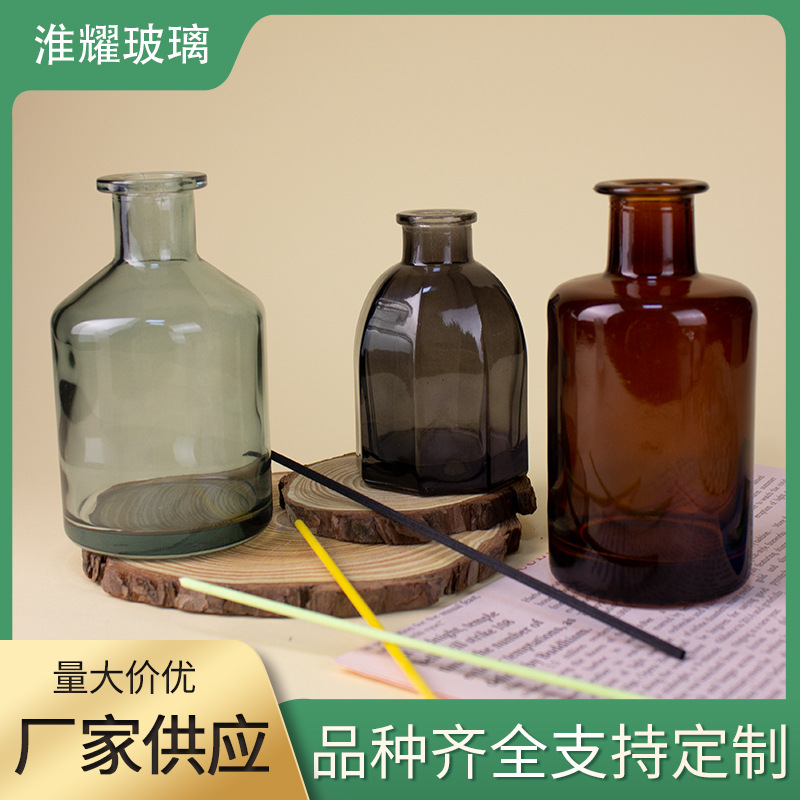 Fashion Creative Spray Indoor Fireless Aroma Diffuser Expandable Bottle Flat Mouth Car Vine Vinegar Bottle Fragrance Bottle