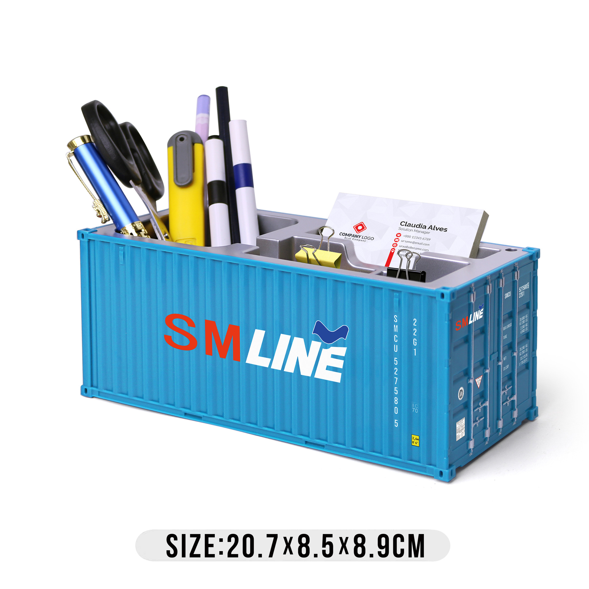 Caja de tarjetas de visita para pen holder