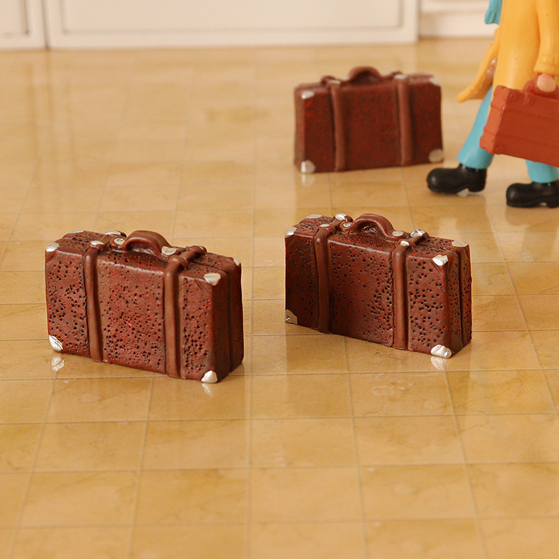Dollhouse Doll House Artificial Miniature Mini Suitcase Model Home Scene Box DIY Decorative Ornaments Dollhouse Doll House Artificial Miniature Mini Suitcase Model Home Scene Box DIY Decorative Ornaments