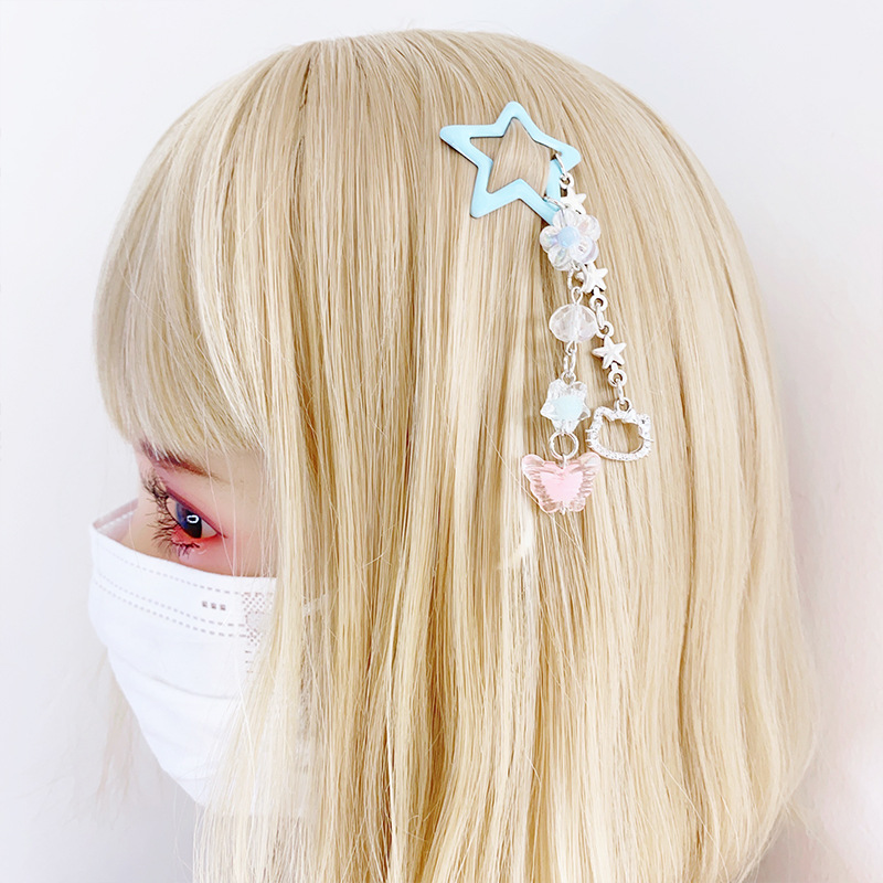 12g Weight Charm Hair Clips Hair Accessories Type 1 Piece Quantity Holiday, Street Occasion Alloy Material Star Pattern All Seasons Season Women's Gender IG Style, Cute Style IG Style Cute Women's Star Alloy Charm Hair Clips 6