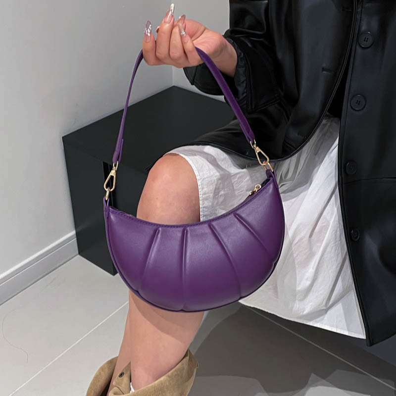 Bolsas populares de cor de toro de color sólido Casual 2025, bolsas de hombro de viaje de moda de otoño de nuevo estilo
