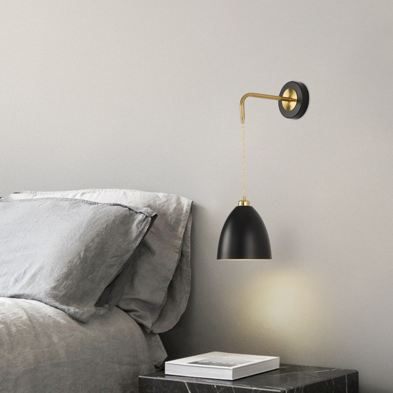 Personalidad simple sala de estar cabecera lámpara de dormitorio pasillo fondo de pared colgante lámpara de pared moderna iluminación fondo creativo