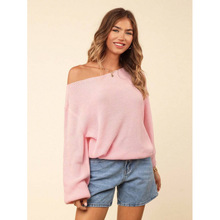 U 31540 Off-shoulder flared sleeve sweater һ����¶��������