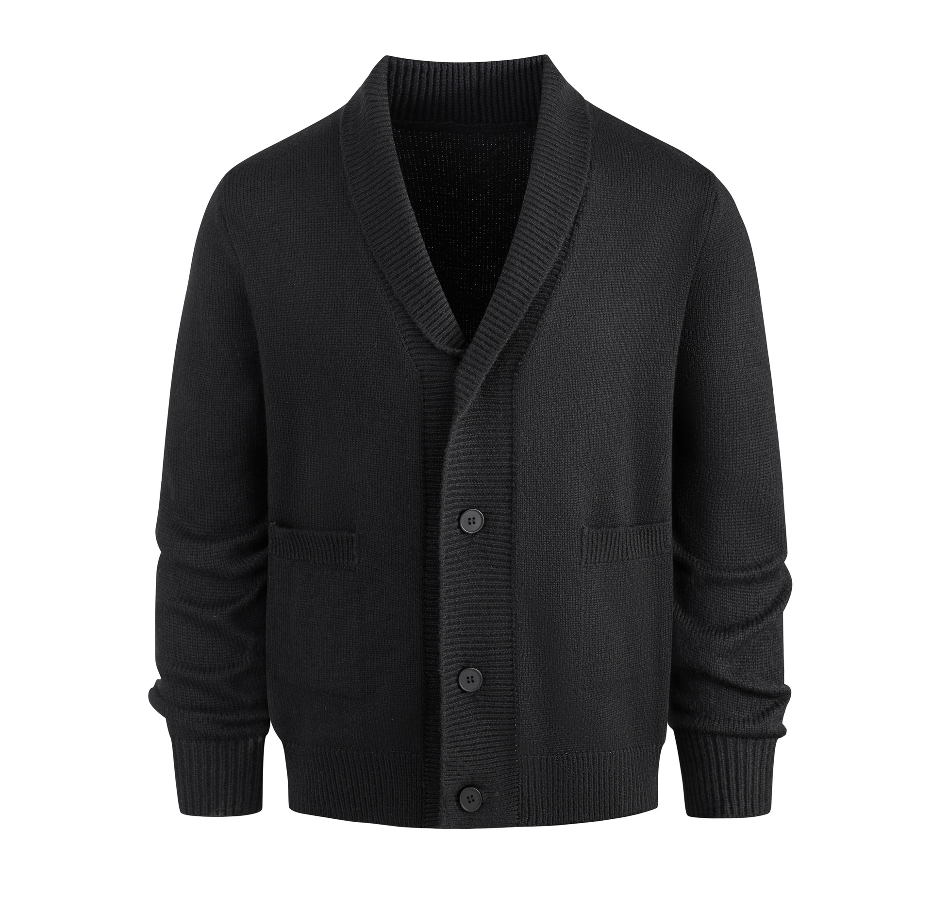 Men's Knit Cardigan Long Sleeve V-Neck Pocket Sweater Fall Winter Casual Coat Fashionable Overshirt Fashion Trends_viptrois.com