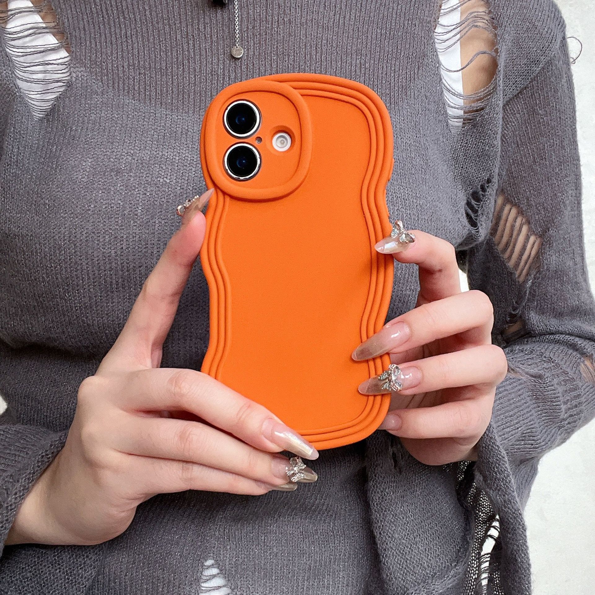 55g Weight iPhone Applicable Brands Phone Cases Classification Silica Gel Material Solid Color Pattern Simple Style Style Silica Gel Solid Color Simple Style Phone Cases Phone Accessories 6