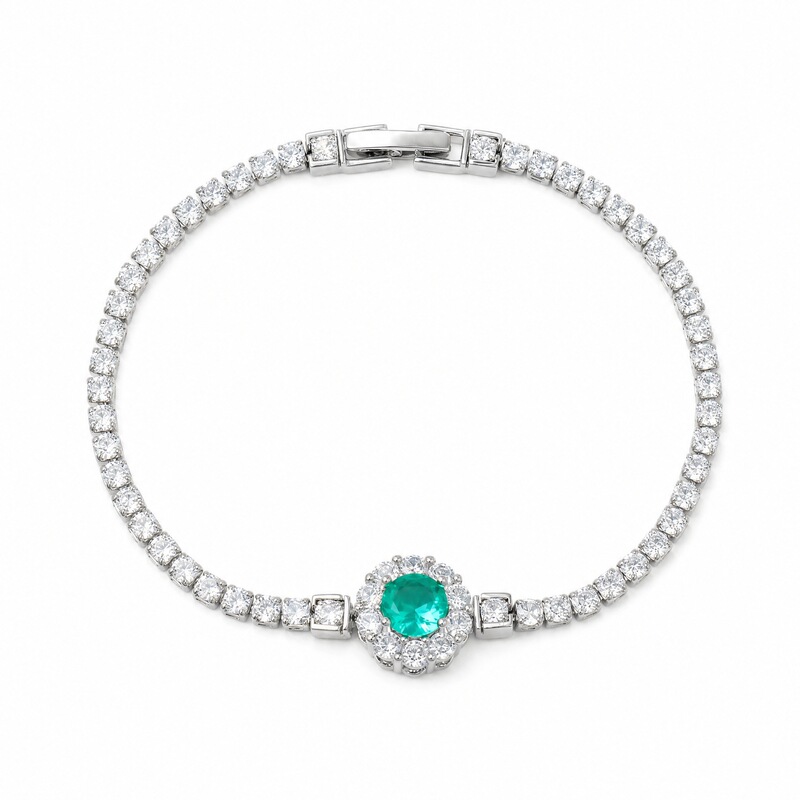 Bracelet with Light Luxury Niche Design, Zircon Full Diamond Bracelet, Copper Inlaid Colorful Zircon Bracelet, Affordable Women's Accessories, Wholesale Jewelry
