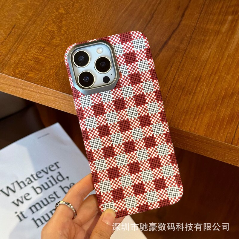 适用iPhone17promax肤感凯夫拉纹手机壳苹果16碳纤维纹15防摔PC套|undefined
