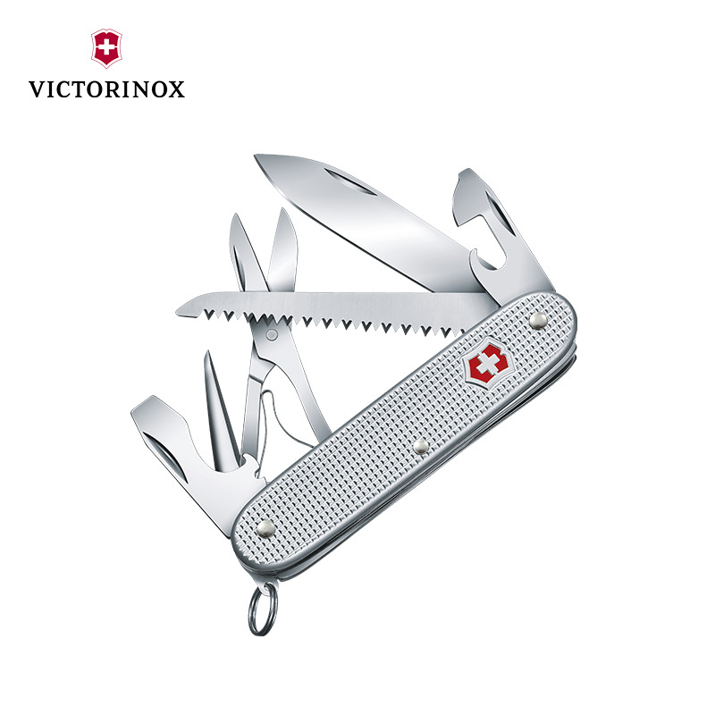 维氏瑞士军刀93MM铝面农场主X军士刀0.8271.26多功能折叠瑞士刀具