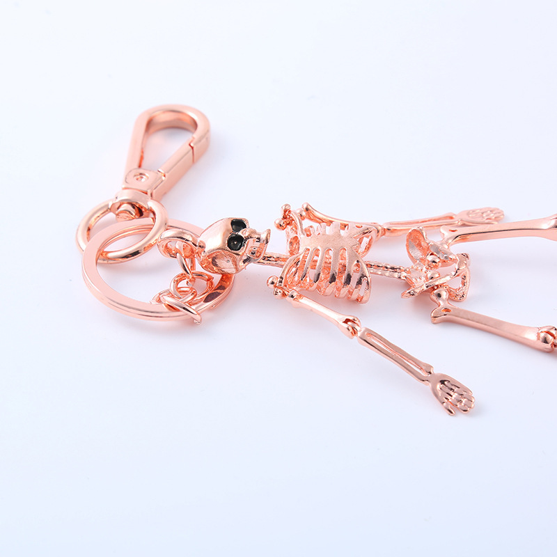 30g Weight Keychain Classification 1 Piece Quantity Banquet, Daily, Party Occasion Zinc alloy Material Easter Festival Skull Pattern Women's Gender Hip-Hop, Basic, Simple Style Style Hip-Hop Basic Simple Style Skull Zinc Alloy Easter Women's Keychain 4