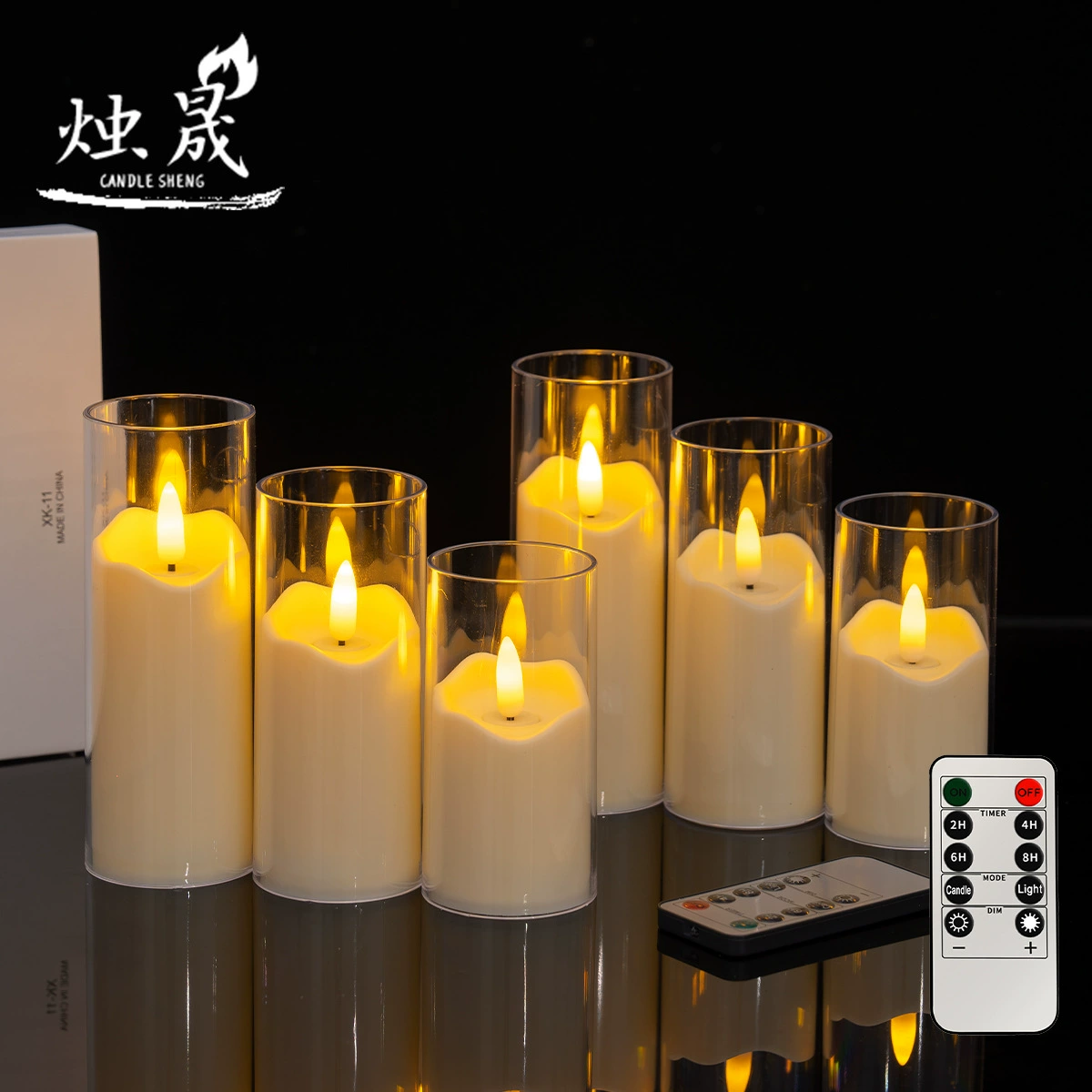 Ins электронные украшения свечей моделирование стекла светодиодная Электронная свеча лампа день рождения Творческий свадебный реквизит оптом