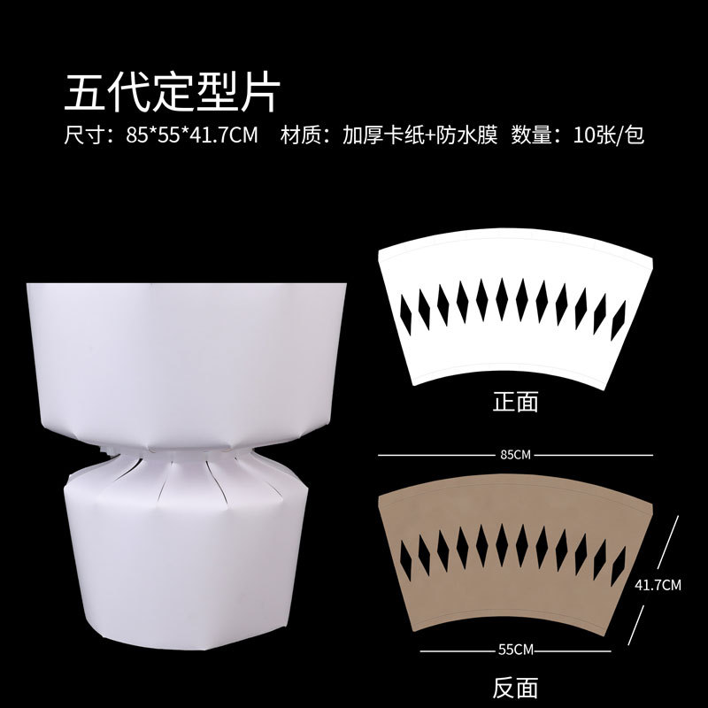 定型片 圣诞节小香风圆形花束内衬卡纸底座包花神器鲜花包装材料