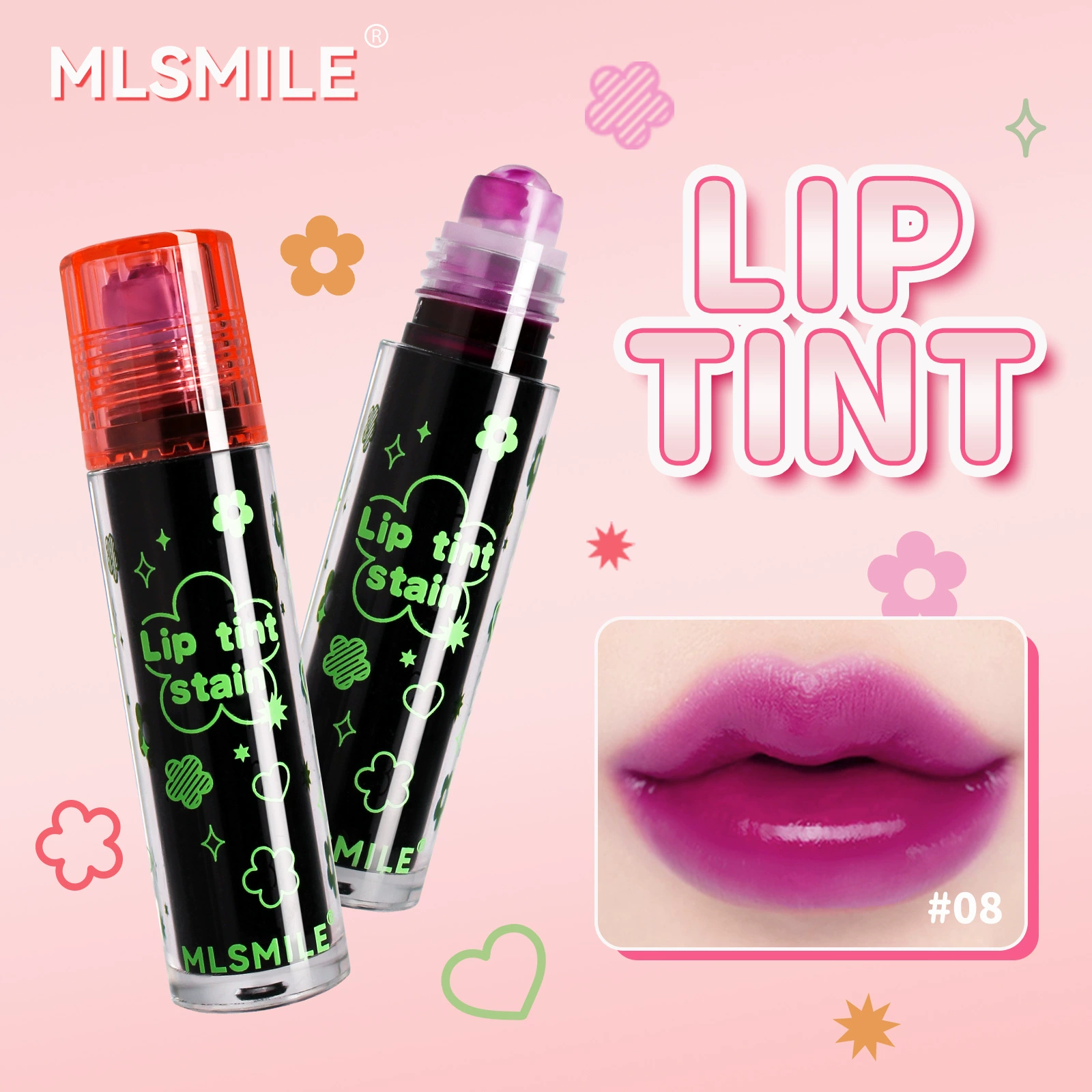 MLSMILE база под макияж, бальзам для губ, блеск для губ, прозрачная помада, (торговля через границу)