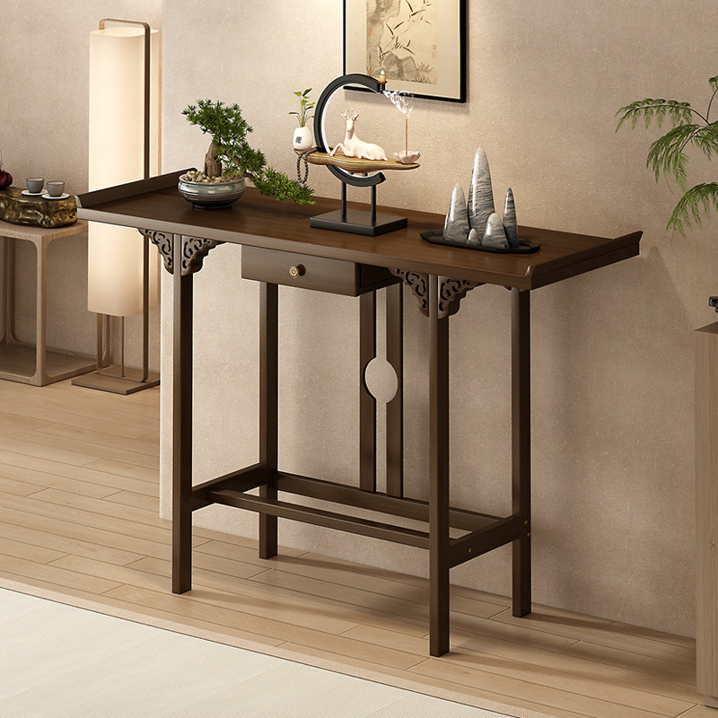 New Chinese-Style Entrance Table, Ultra-Narrow Entrance Table, Table, Table, Entrance Table, Wall-Mounted Entrance Cabinet, Modern and Simple