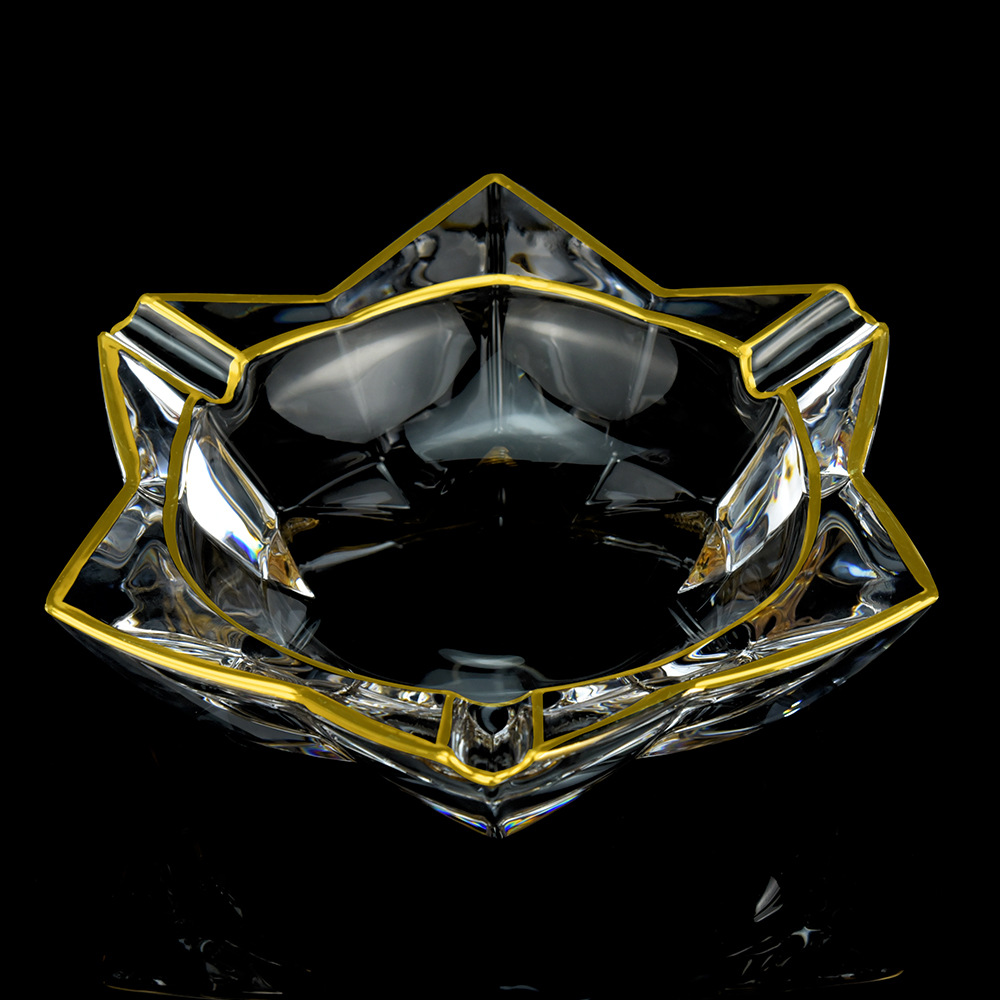 抖音直播带货好物 家居生活馆轻奢摆件 欧式不规则四角烟灰缸家用