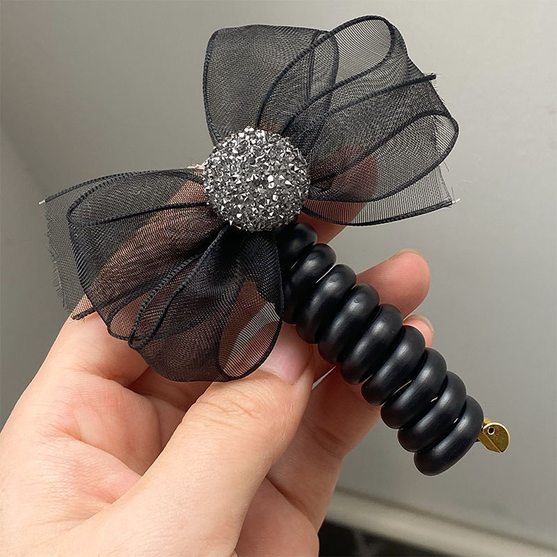 Línea telefónica trenzada transfronteriza, anillo para el cabello, perla, cabello trenzado recto, artefacto femenino, cola de caballo alta, burbuja, cabello trenzado, cuerda, accesorios para el cabello