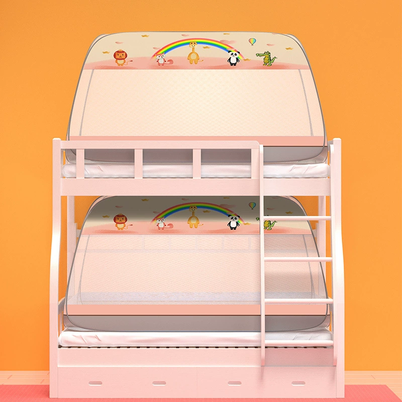 Антимоскитное шифрование Юрта, двухдверное дно 1,0 м, 1,2 м, кровать, установка-Бесплатная Верхняя и нижняя лестничная кровать, москитная сетка